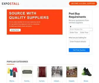 Expostall.com(Find B2B Manufacturers Suppliers & Exporters India) Screenshot