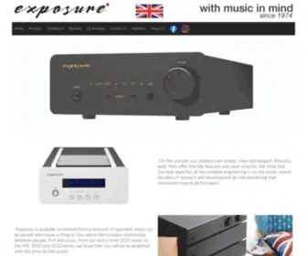 Exposurehifi.com(Exposure Electronics) Screenshot