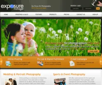 Exposuremanager.com(Photography business tools that work) Screenshot