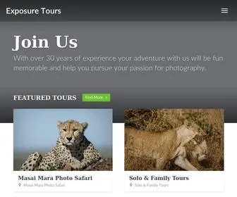 Exposuretours.com(Exposure Tours) Screenshot