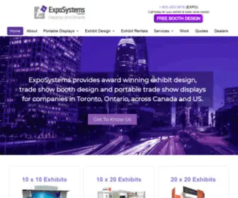 Exposystems.com(Trades Show Booth Design) Screenshot