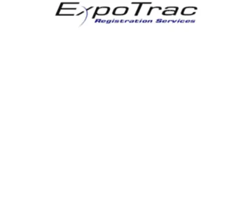 Expotracshows.com(ExpoTrac Registration Services) Screenshot