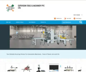 Expovision.in(Expovision Tools & Machinery Private Limited) Screenshot