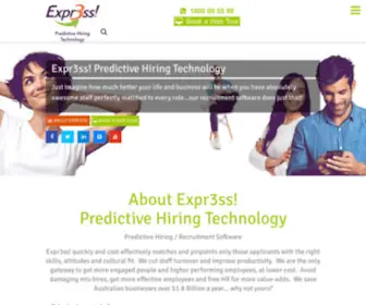 EXPR3SS.com( …  Software that Solves Staff Selection) Screenshot