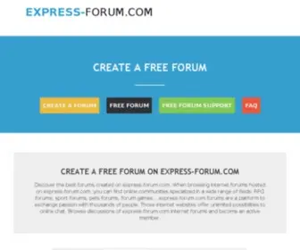 Express-Forum.com(Free forum) Screenshot