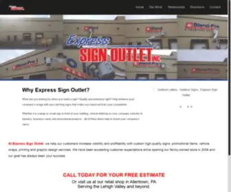 Express-Signoutlet.com(Express Sign Outlet) Screenshot