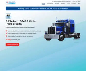 Express8849.com(Form 8849) Screenshot