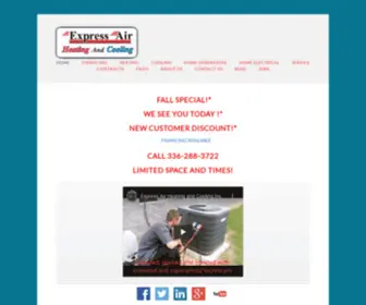 Expressairnc.com(Express Air HVAC Repair) Screenshot