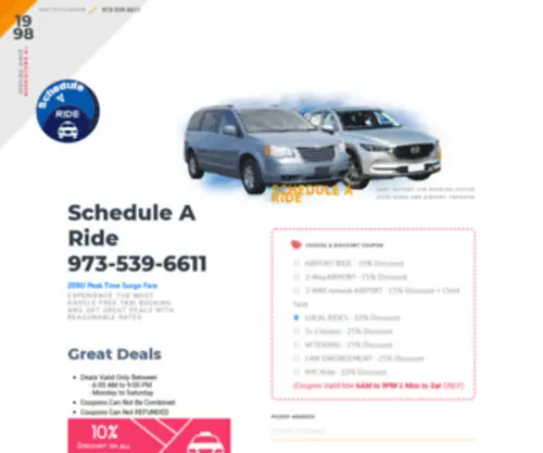 Expressairportcarservice.com(Morristown Taxi Service NJ) Screenshot