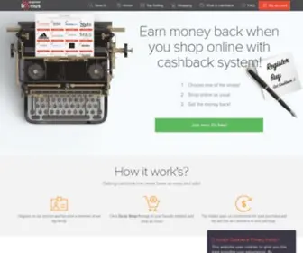 Expressbonus.com(The most generous cash back system) Screenshot