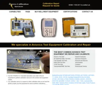 Expresscal.com(Avionics Test Equipment and Repair) Screenshot