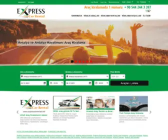 Expresscarrental.net(Express Car Rental Antalya) Screenshot