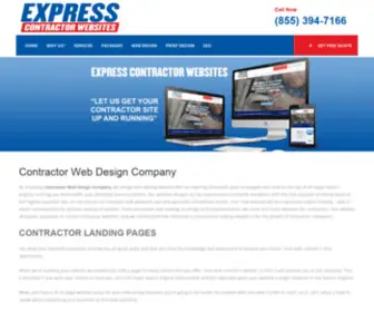 Expresscontractorwebsites.com(Express Contractor Websites) Screenshot