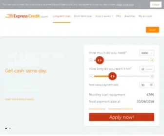 Expresscredit.co.zm(Express Loans) Screenshot