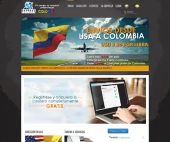 Expressdeliverycolombia.com(Express Delivery Colombia) Screenshot