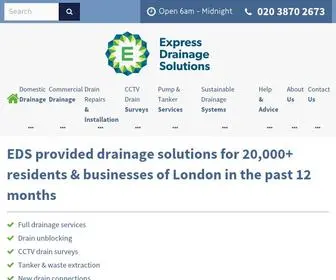 Expressdrainagesolutions.co.uk(Drainage Solutions 24/7) Screenshot