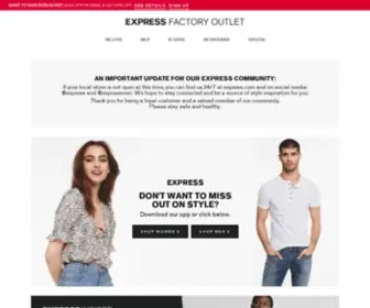 Expressfactoryoutlet.com(EXPRESS Factory Outlet Stores) Screenshot