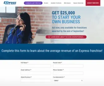 Expressfranchising.com(Express Employment Professionals Franchise Opportunities) Screenshot