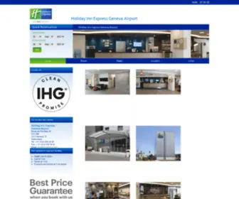 Expressgeneva.com(Holiday Inn Express Geneva Airport Hotel is 3 star hotel situated next to the International Airport of Geneva) Screenshot