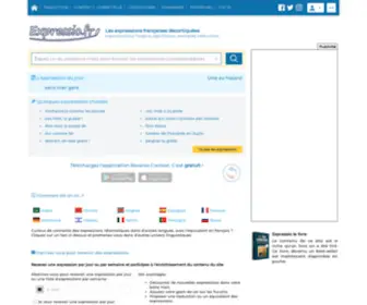 Expressio.fr(Le dictionnaire des expressions françaises décortiquées) Screenshot