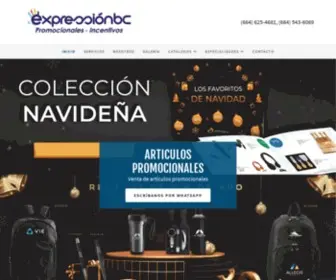 Expressionbc.com(Venta de articulos promocionales para Empresas) Screenshot