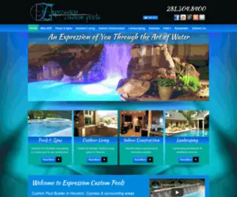 Expressioncustompools.com(Expression Custom Pools) Screenshot