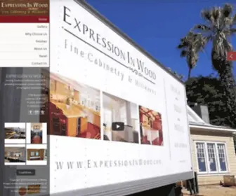 Expressioninwood.com(Custom Cabinet Gallery California) Screenshot