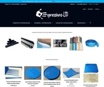 Expressions-LTD.com(Concrete Countertops Molds Forms Stamps Sealers Color and Stain) Screenshot