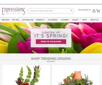 Expressions24-7.com(Greenville Florist) Screenshot