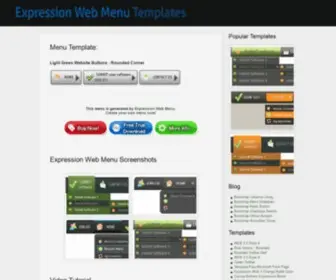 Expressionwebmenu.com(Expression Web Menu Template) Screenshot