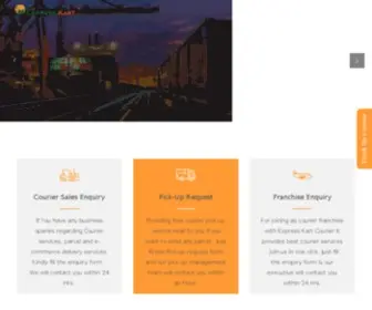 Expresskartcourier.com(Courier services) Screenshot