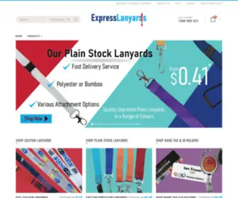 Expresslanyards.com.au(Express Lanyards) Screenshot