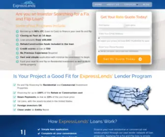 Expresslends.com(Investment Property Loans Expresslends) Screenshot