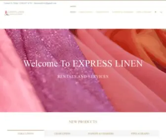 Expresslinenrentals.com(Express Linen Rentals and Services) Screenshot