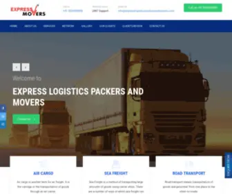 Expresslogisticspackersandmovers.com(Express Logistics Packers and Movers) Screenshot