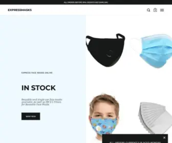 Expressmasksonline.com(Express Masks Online) Screenshot