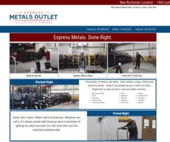 Expressmetalsoutlet.com(Express Metals Outlet) Screenshot