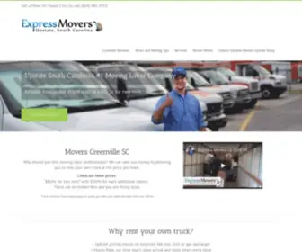 Expressmoversupstate.com(Greenville SC Mover) Screenshot