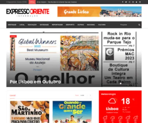 Expressodooriente.com(Jornal Expresso do Oriente) Screenshot