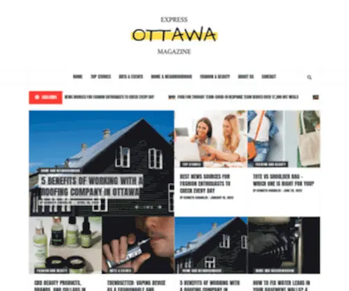 Expressottawa.ca(Express Ottawa Magazine) Screenshot