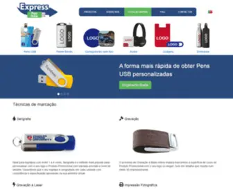 Expresspendrive.com.pt(Pens USB Personalizadas e Memorias USB com Logo) Screenshot