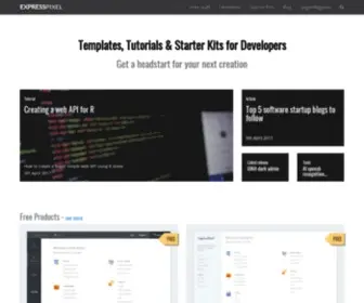 Expresspixel.com(Bootstrap 4 themes) Screenshot