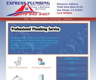 Expressplumbingwaterheaters.com(Express Plumbing) Screenshot