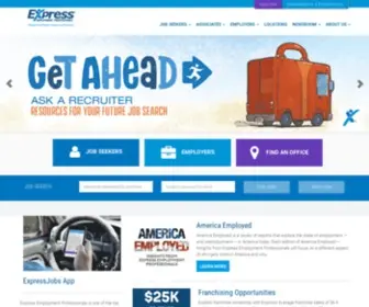 Expresspros.com(Express Employment Professionals) Screenshot