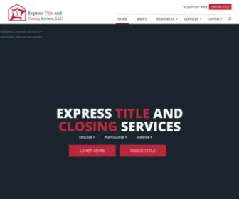 Expresstitlecs.com(Express Title and Closing Services) Screenshot