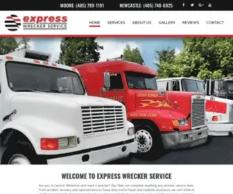 Expresstowingandrecoveryokc.com(Express Wrecker Service) Screenshot