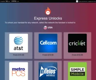Expressunlocks.com(Unlock your phone or tablet for any sim card) Screenshot