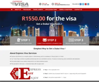Expressvisa.co.za(Express VISA) Screenshot