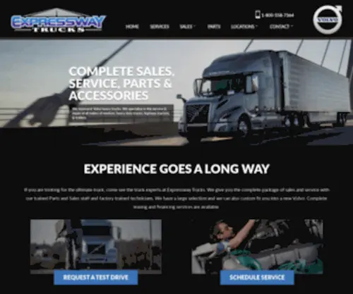 Expresswayvolvo.com(Southwestern Ontario's leading medium and heavy truck sales and service provider) Screenshot