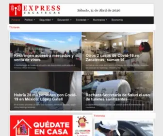 Expresszacatecas.com(Express Zacatecas) Screenshot